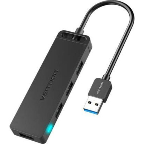 Vention CHLBD 4-Port USB 3.0 Hub With Power Supply - Black