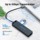 Vention CHLBD 4-Port USB 3.0 Hub With Power Supply - Black