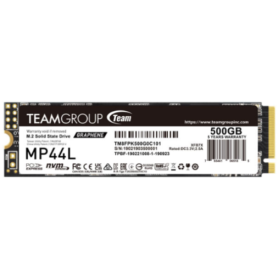 Teamgroup MP44L 500GB M.2 PCIe 4.0 SSD (TM8FPK500G0C101)