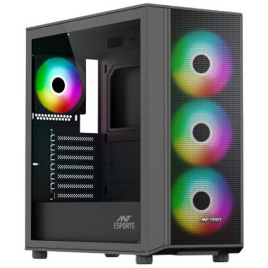 Ant Esports 411 Air Black Mid Tower Case Without Power Supply