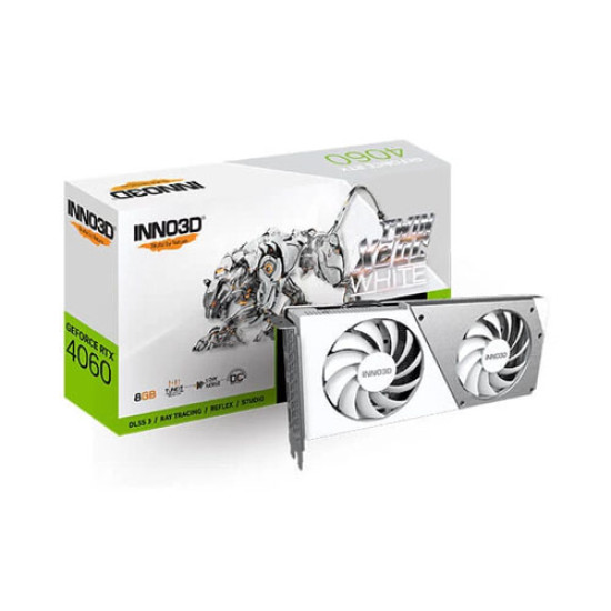 Inno3d RTX 4060 Twin X2 OC White 8GB GDDR6 (N40602-08D6X-173051W)