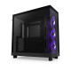 NZXT H6 Flow RGB Compact Dual-Chamber Mid-Tower Airflow Case with RGB Fans Black (CC-H61FB-R1)