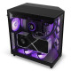 NZXT H6 Flow RGB Compact Dual-Chamber Mid-Tower Airflow Case with RGB Fans Black (CC-H61FB-R1)