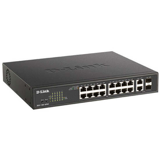 D-Link 18-Port Gigabit Smart Managed PoE Switch (DGS-1100-18PV2)