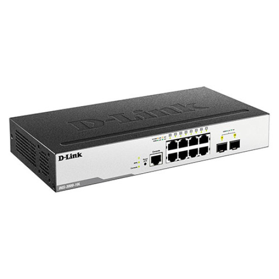 D-Link 10-Port Layer-2 Managed Gigabit Switch (DGS-3000-10L)