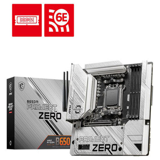 MSI B650M Project Zero DDR5 AMD Motherboard