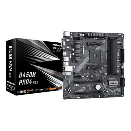 Asrock B450M Pro4 R2.0 DDR4 AMD Motherboard