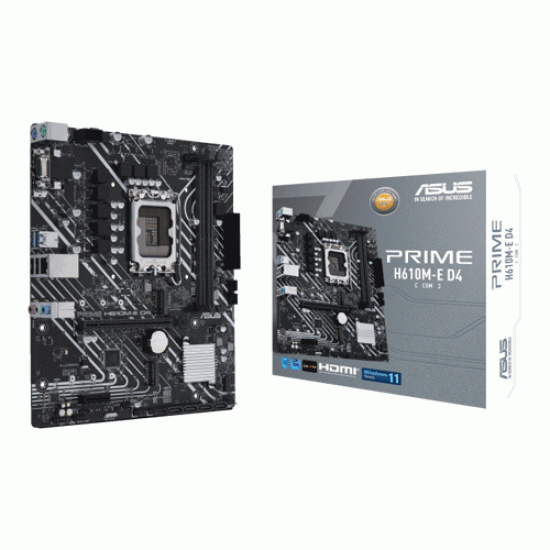 Asus PRIME H610M-E D4-CSM DDR4 Intel Motherboard