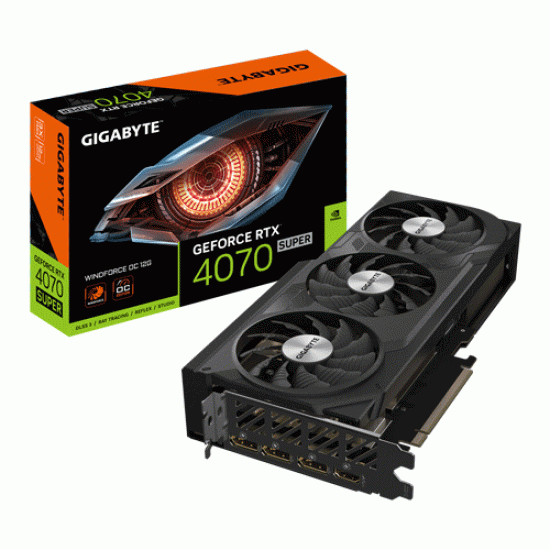 Gigabyte GeForce RTX 4070 Super Windforce OC 12GB GDDR6X (GV-N407SWF3OC-12GD)