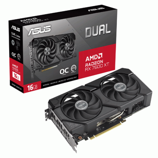 Asus Dual Radeon RX 7600 XT OC Edition 16GB GDDR6 (DUAL-RX7600XT-O16G)