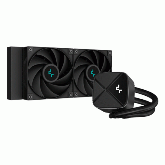 Deepcool LS520S Zero Dark 240mm AIO Liquid CPU Cooler Black (R-LS520-BKNNMM-G-1)