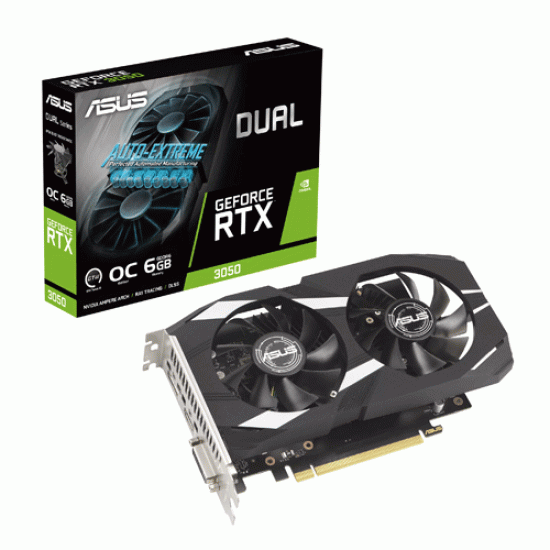 Asus Dual GeForce RTX 3050 OC Edition 6GB GDDR6 (DUAL-RTX3050-O6G)