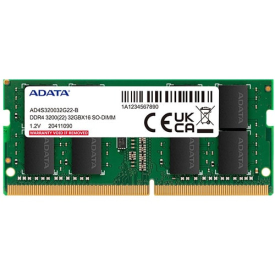 Adata Premier 32GB DDR4 3200 SO-DIMM Memory (AD4S320032G22-SGN)