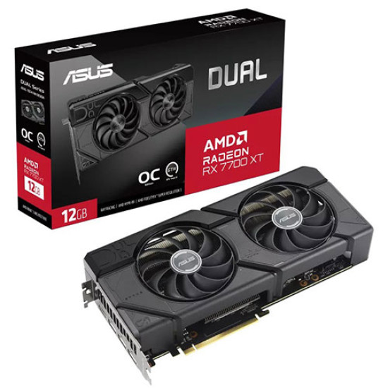 Asus Dual Radeon RX 7700 XT OC Edition 12GB GDDR6 (DUAL-RX7700XT-O12G)