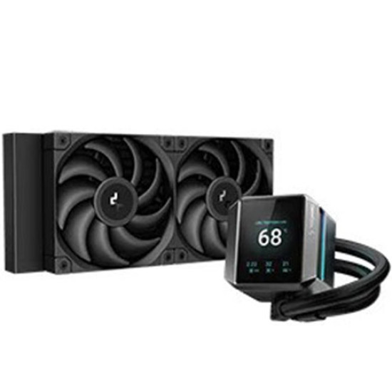 Deepcool MYSTIQUE 240 LCD 240mm AIO Liquid Cooler Black (R-LX550-BKDSNC-G-1)