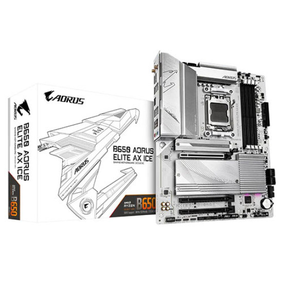 Gigabyte B650 AORUS ELITE AX ICE DDR5 AMD Motherboard