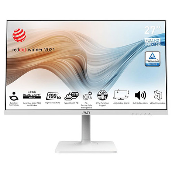 MSI Modern MD272XPW 27 inch FHD Business Monitor White