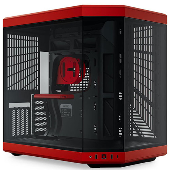 HYTE Y70 Dual Chamber Mid-Tower ATX Case Black Red (CS-HYTE-Y70-BR)