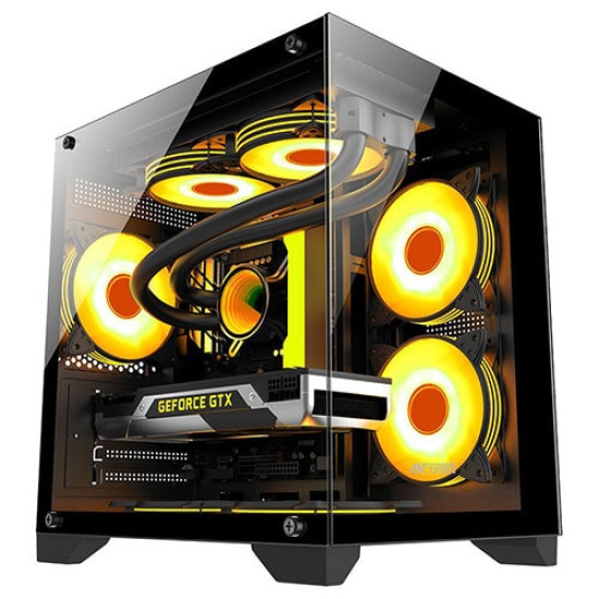 Ant Esports CRYSTAL Z2 Mid-Tower Gaming Cabinet Black