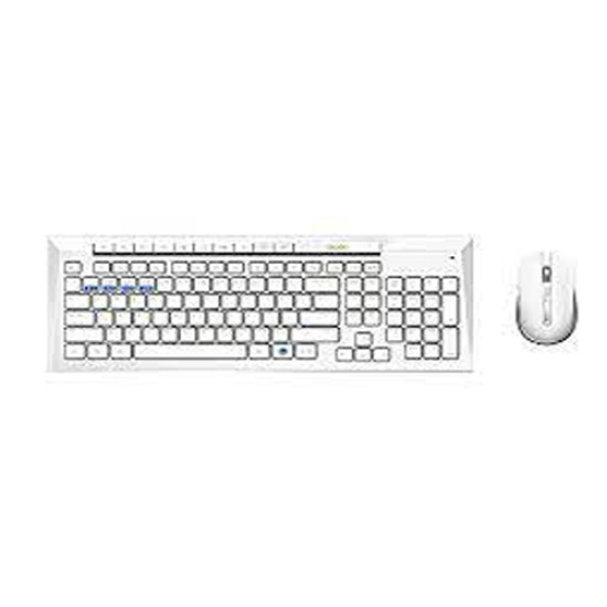 Rapoo 8200M Multi-mode Silent Wireless Keyboard Mouse (White)