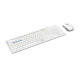 Rapoo 8200M Multi-mode Silent Wireless Keyboard Mouse (White)